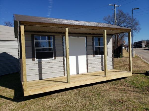 12x16 Standard Gable Shed w: Side Porch