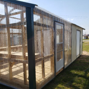 12x24 greenhouse with storage space