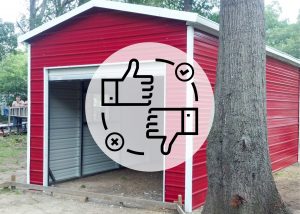 pros and cons of a portable steel garage
