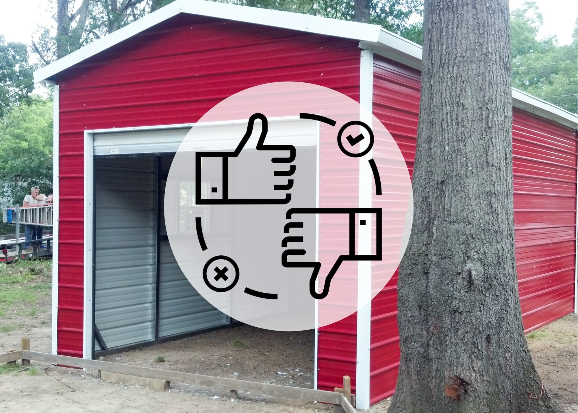 Pole Barn Garage vs Portable Steel Garage