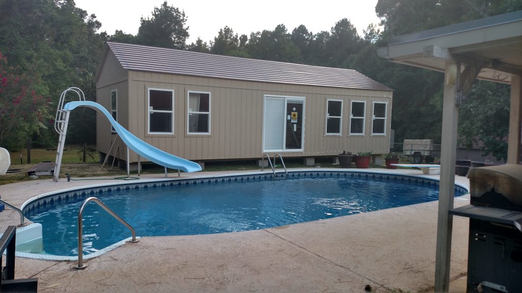 advantages of prefab cabin includes beside swimming pool